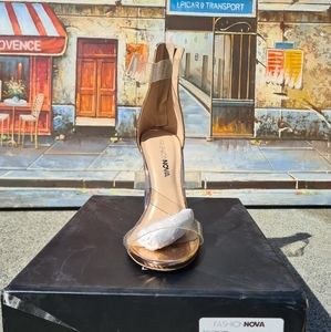 Open Toe High Heels- Color Rose Gold